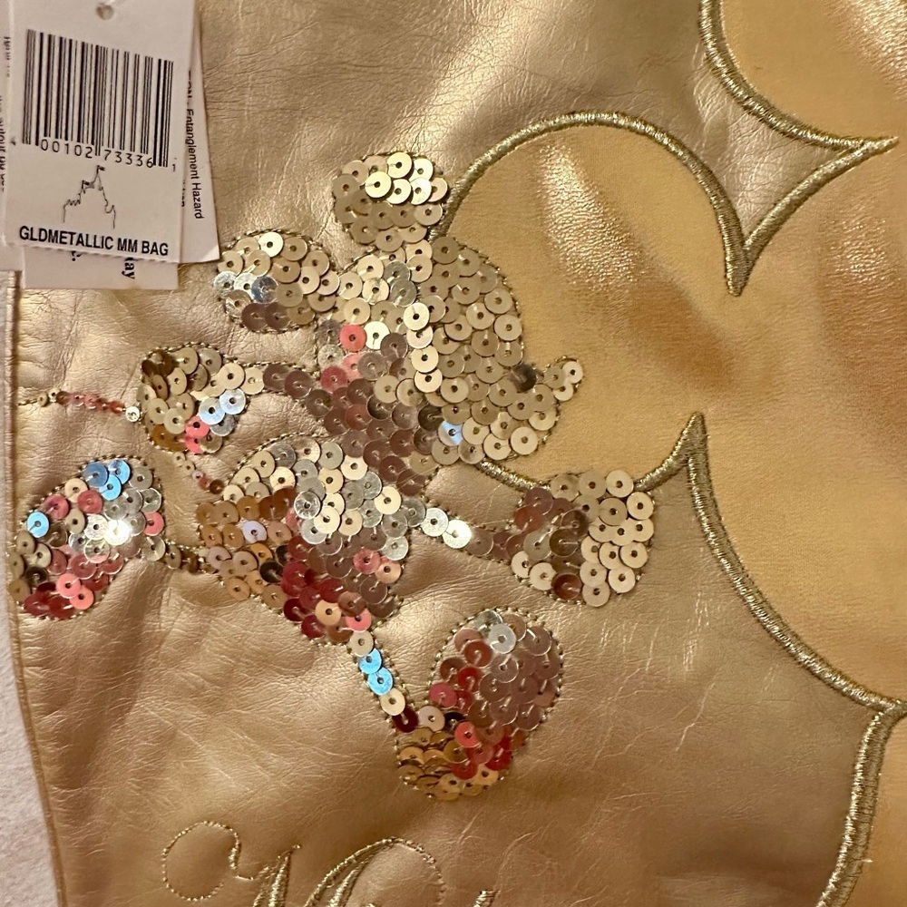 Authentic Disney Parks Mickey Mouse Gold & Red Sequin Shoulder/Crossbody Bag NWT - Picture 4 of 8
